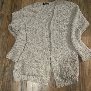 Small fuzzy cardigan.